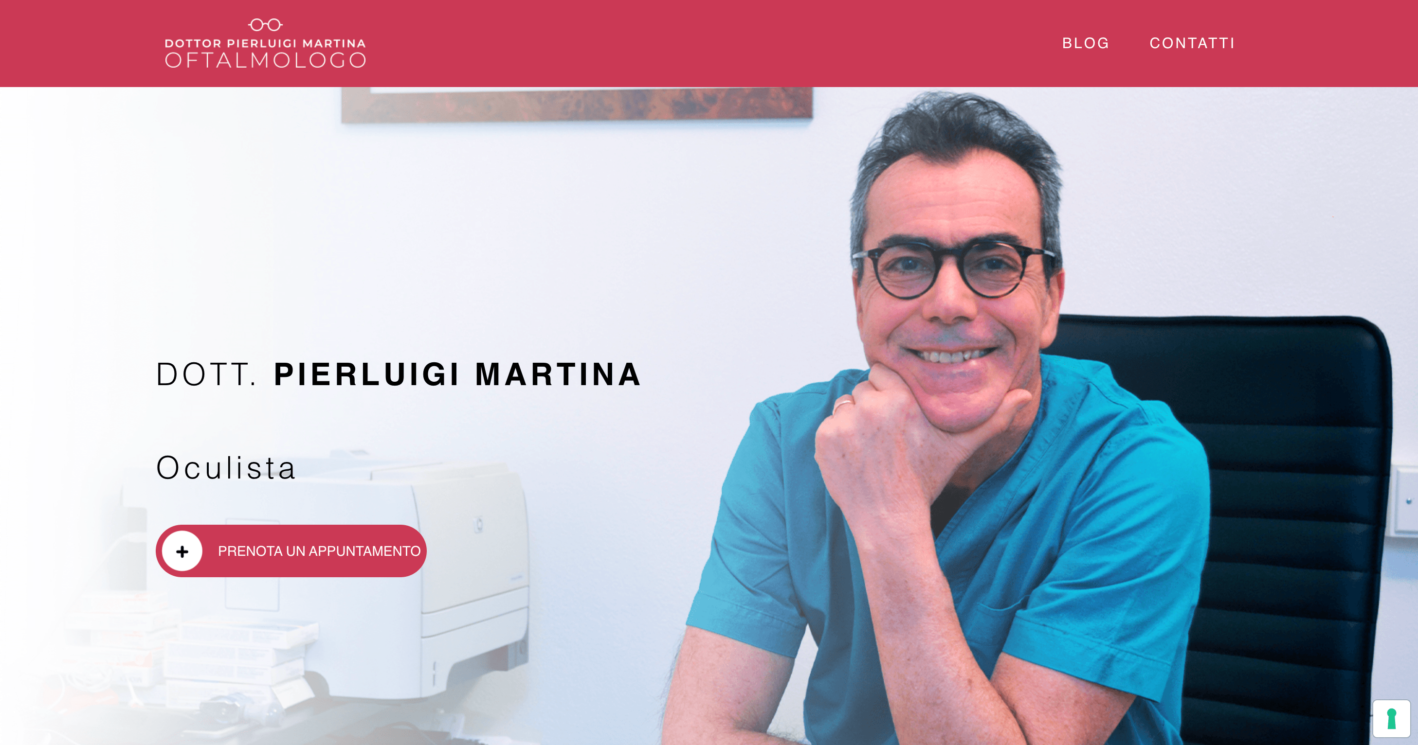 Homepage del sito martinapierluigioculista.it
